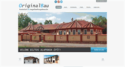 Desktop Screenshot of originalbau.hu